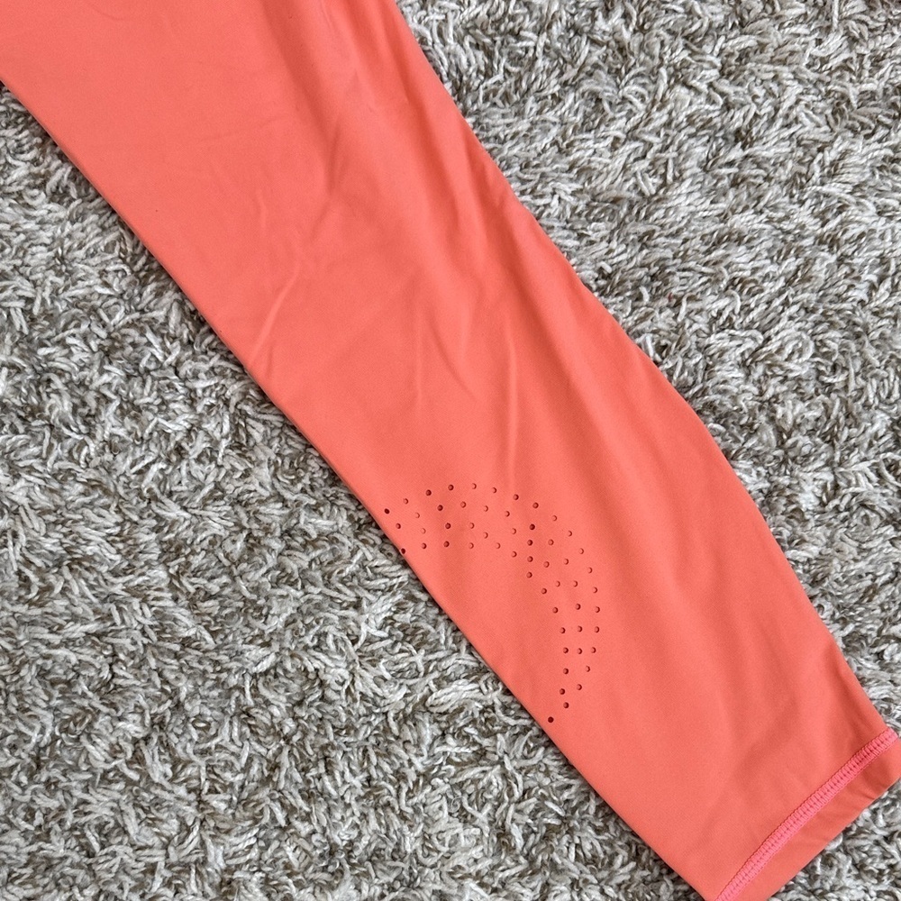 Zyia Active Legging Sport Moon Cut Out Bright Coral size 6-8 - Picture 8 of 15